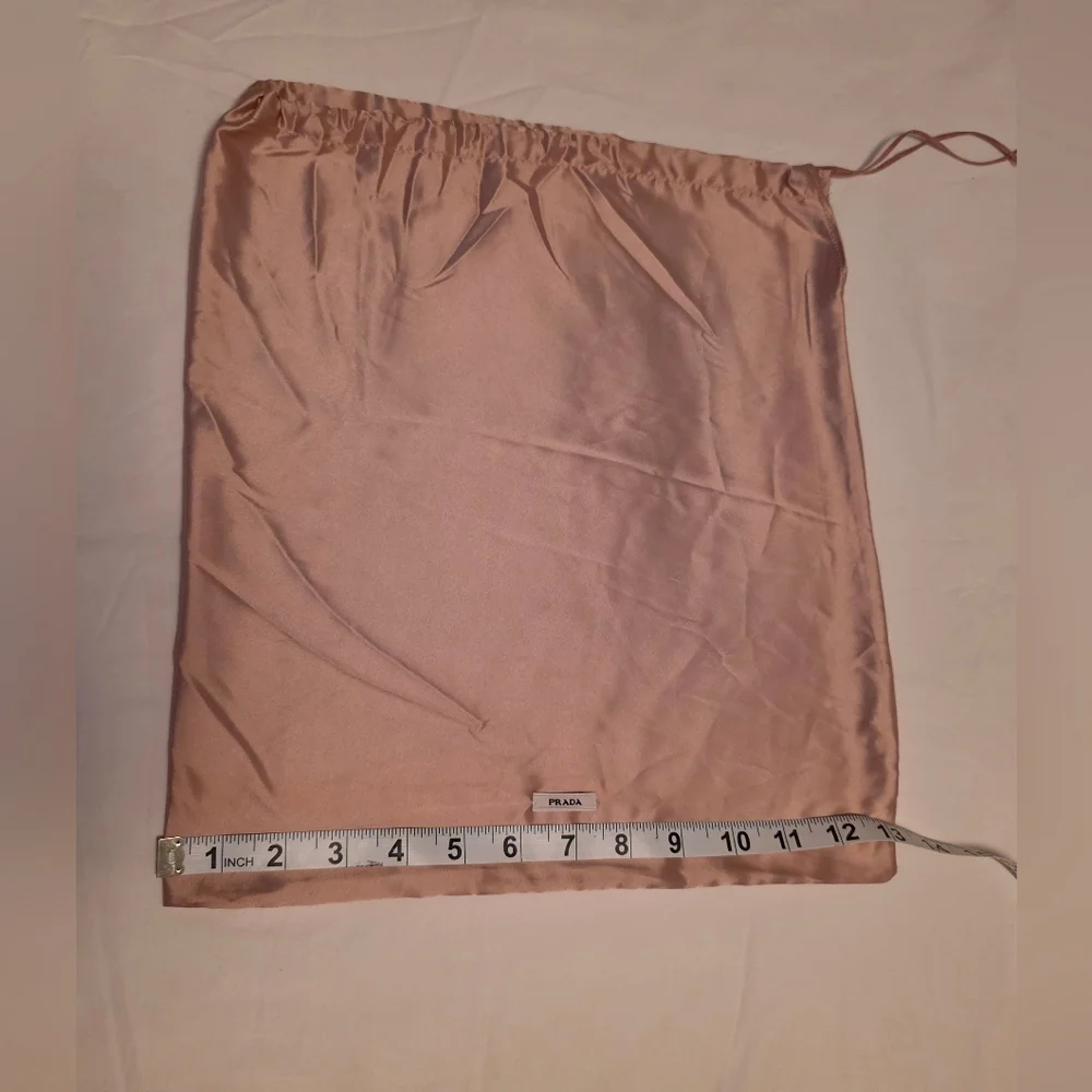 PRADA Authentic Prada Pink Satin Dust Bag – Large Handbag Storage